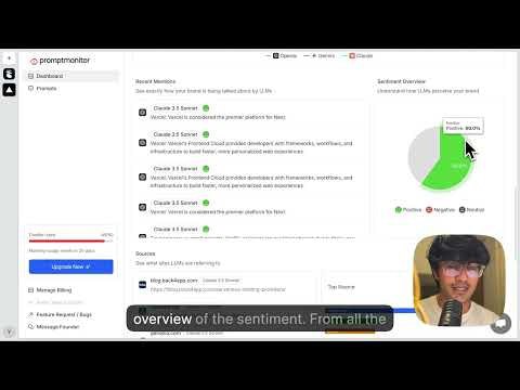 8. Promptmonitor标语：让你的品牌被ChatGPT、Gemini等各类人工智能大语言模型提及