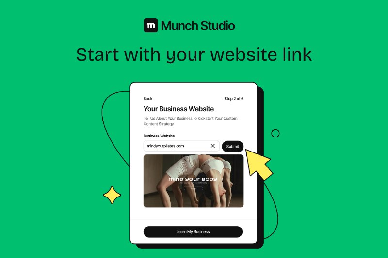 3. Munch Studio标语：中小企业的人工智能营销伙伴介绍：萌趣工作室（Munch Studio）是一个人工智能平台，它能为小企业全面打理社交媒体业务，让企业轻松实现线上业务增长，同时还能省时、省钱、省力