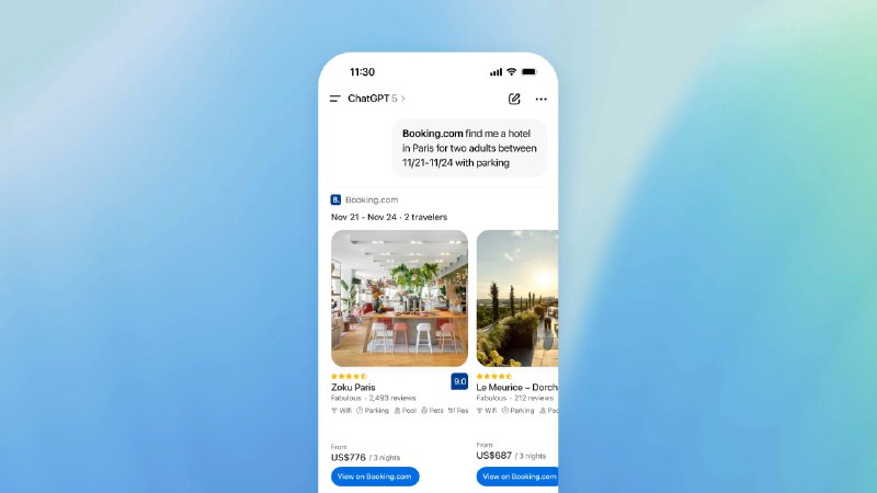 3. Apps in ChatGPT标语：新一代能让你与之对话的应用程序介绍：现在，应用程序已经集成到ChatGPT中啦