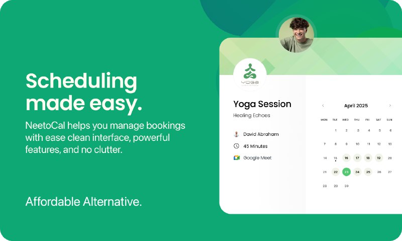 3. NeetoCal V2标语：轻松安排和管理会议