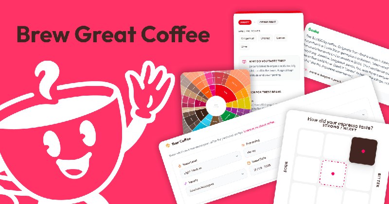 8. Brew Great Coffee标语：调好意式浓缩咖啡和手冲咖啡的参数“Dial in”在咖啡领域通常指通过调整研磨度、粉量、水温、萃取时间等参数，来达到理想的咖啡萃取效果，所以这里翻译为“调好……的参数” 