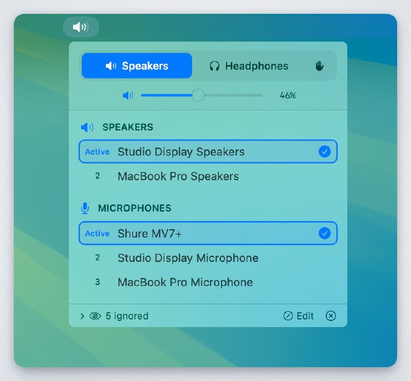 4. AudioPriorityBar标语：基于优先级的音频切换功能，适用于 macOS 菜单栏介绍：这是一款原生的 macOS 菜单栏应用程序，它可以自动管理音频设备的优先级