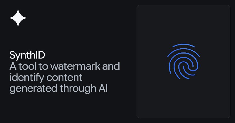 4. SynthID by Google DeepMind标语：用谷歌的新水印工具检测人工智能生成的内容介绍：谷歌正在Gemini应用程序中推出SynthID功能，这样一来，大家就能轻松验证一张图片是否是用谷歌的人工智能创建或编辑的