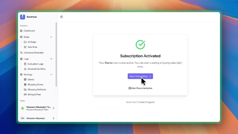 9. RuleHook标语：别再在运费上白白烧钱啦，把主动权掌握回来！介绍：RuleHook 能让你为任意店铺创建强大的、基于条件的配送逻辑
