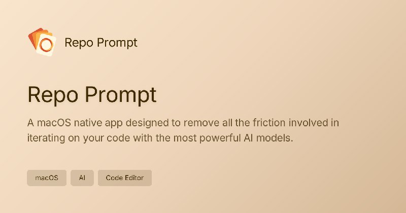 4. Repo Prompt标语：自动为您要处理的内容（或事务）组装完美的上下文信息