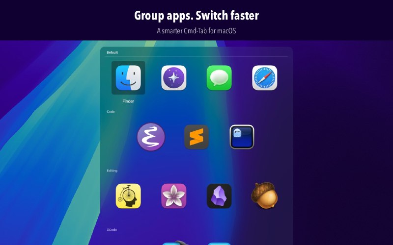 10. GroupTab标语：适用于 macOS 系统的分组应用程序切换器介绍：GroupTab 能提升 macOS 系统下的应用切换体验