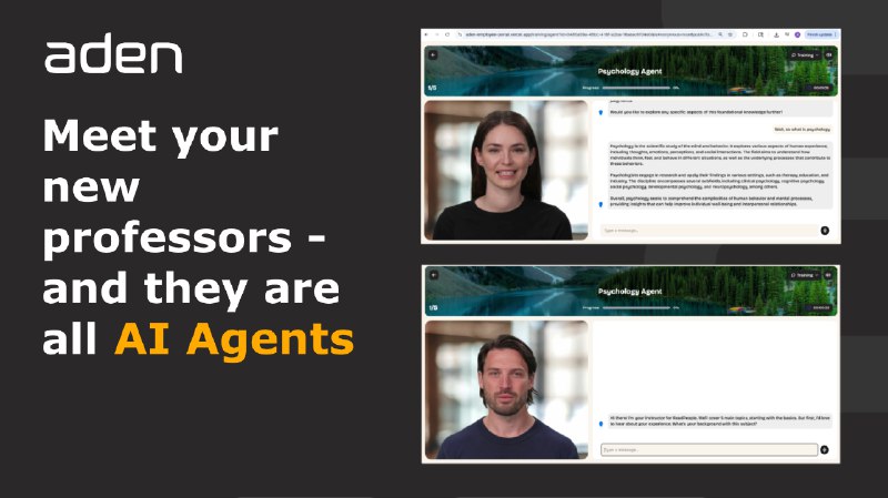 6. AI Professors by Aden标语：人工智能取代教授在如今的科技发展浪潮下，“AI Replaces Professors”描述的这种情况正引发着广泛的讨论