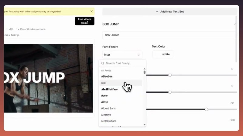5. textbehindvideo.io标语：轻松在视频设计背后创建具有电影质感的文字效果