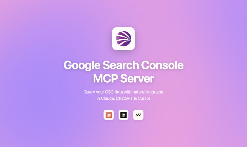 6. Ekamoira Google Search Console MCP标语：在克劳德（Claude）和ChatGPT里查询搜索控制台相关信息介绍：你肯定熟悉这套流程：从搜索控制台导出 CSV 文件，上传到 ChatGPT，看着它胡编乱造你的数据，欲哭无泪，然后周而复始
