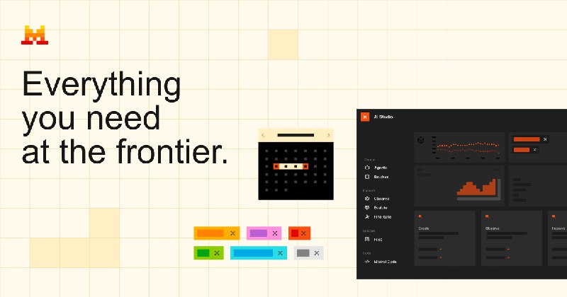 6. Mistral AI Studio标语：生产型人工智能平台介绍：创建人工智能应用场景，管理其整个生命周期，并安心交付成果，同时还能保障企业数据隐私与安全，让你完全掌控自己的数据