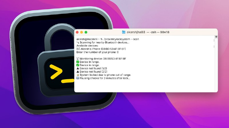 4. Proximity Lock System 2.0标语：再也不用担心电脑没锁屏啦