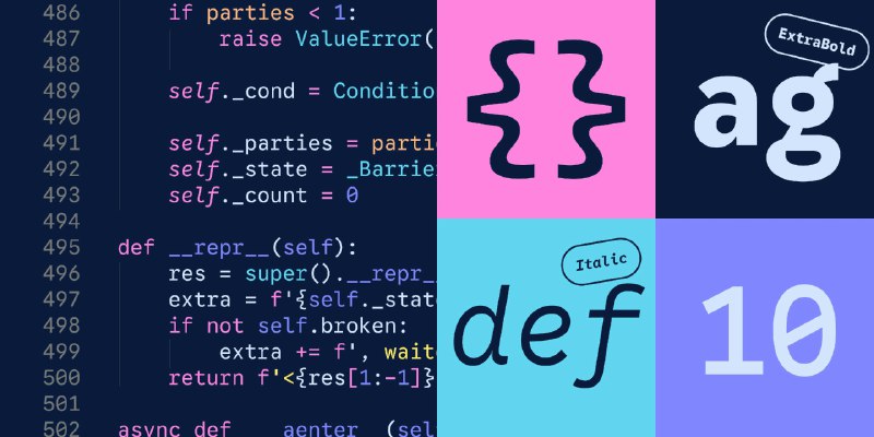 2. Google Sans Code标语：谷歌为程序员精心打造的新字体介绍：谷歌代码无衬线字体（Google Sans Code）是一款由谷歌和环球渴望（Universal Thirst）为程序员打造的全新等宽字体