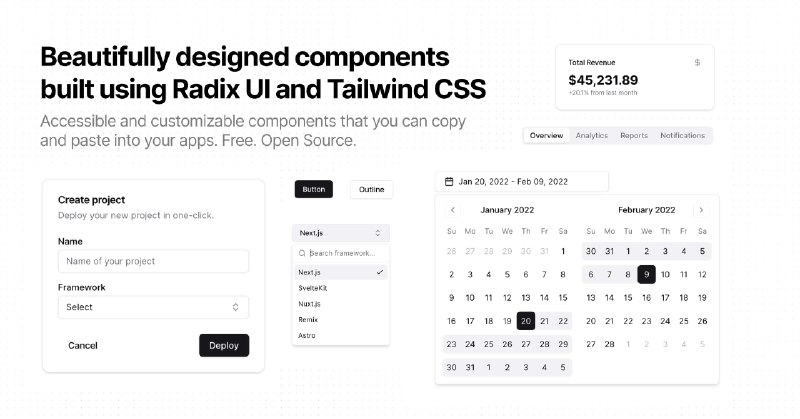 2. shadcn CLI 3.0 and MCP Server标语：只需一条命令行，就能为你的项目添加用户界面（UI）组件