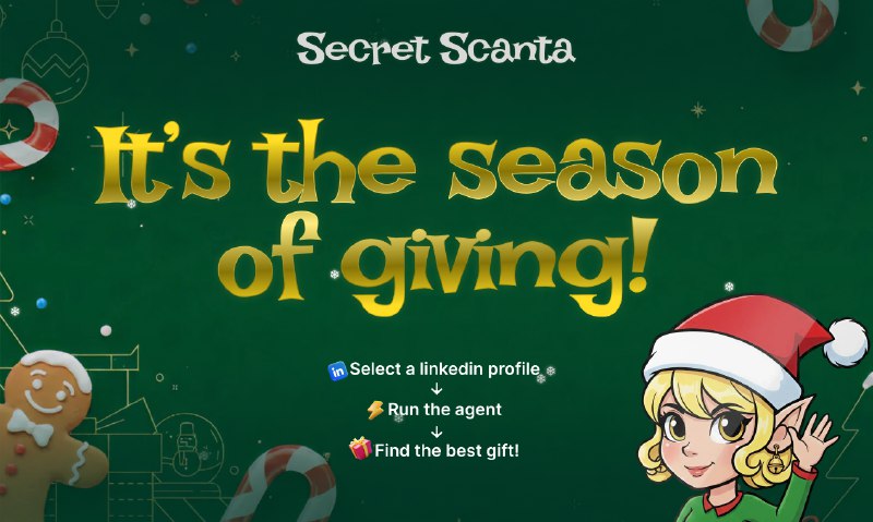 9. Secret Scan-ta标语：再也不用送或收到糟糕的“神秘圣诞老人”礼物啦！注：“Secret Santa”是一种西方节日交换礼物的活动，参与者随机抽取名字，为抽到的人准备礼物，但不透露自己的身份