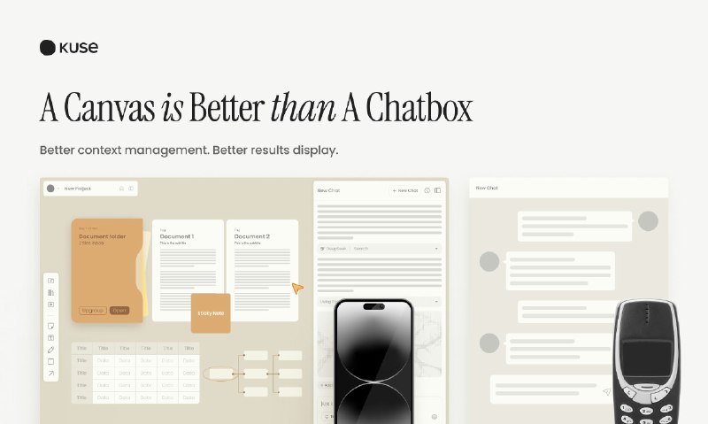 PH今日热榜 | 2025-08-161. Kuse标语：要是ChatGPT、Notion和一块白板“孕育”出一个天才“宝宝”的话介绍：酷思（Kuse）能把杂乱无章的输入转化为有条理的成果，而且这一切都在一个可视化、可编辑、可重复使用的操作界面上完成