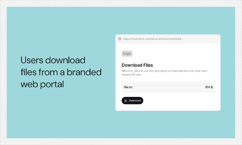 5. Send/Share Files by Couchdrop标语：发送加密文件链接，而不是通过邮件附件发送文件