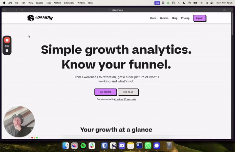 8. ROAARRR标语：简单的增长分析
