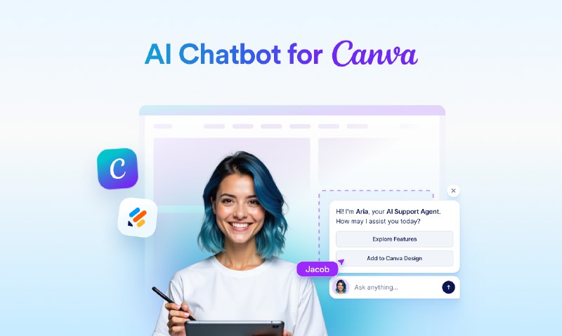 9. Jotform AI Chatbot for Canva标语：借助嵌入式人工智能聊天机器人，让Canva的设计作品鲜活起来