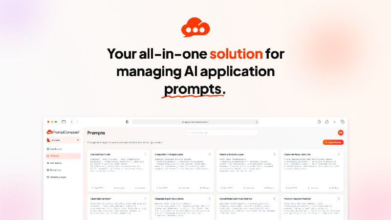 6. PromptCompose - Beta标语：这是你下达人工智能指令的“指挥中心”