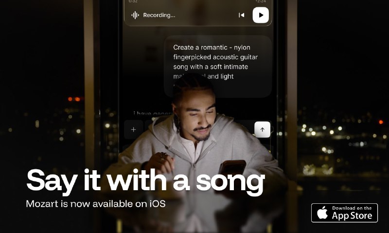 4. Mozart for iOS标语：在你忙碌奔波的同时，也能创作歌曲并拍摄音乐视频