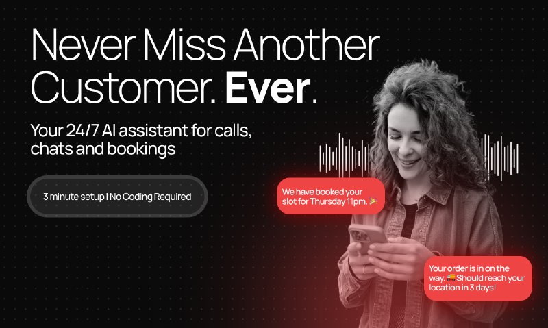 5. Klariqo AI Voice Assistants标语：三分钟打造 AI 语音助手，非开发者也能上手
