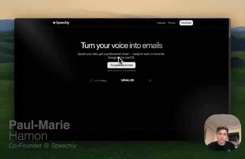 8. Speechly标语：把你的语音转化为电子邮件介绍：Speechly 是一款由语音驱动的邮件助手