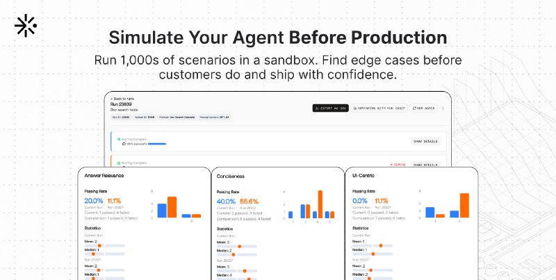 PH今日热榜 | 2025-10-181. Scorecard标语：评估、优化并推出人工智能代理这里“Evaluate”常见意思是评估、评价，“Optimize”是优化，“Ship”在IT语境里常表示将产品推向市场、发布、推出，“AI Agents”就是人工智能代理 