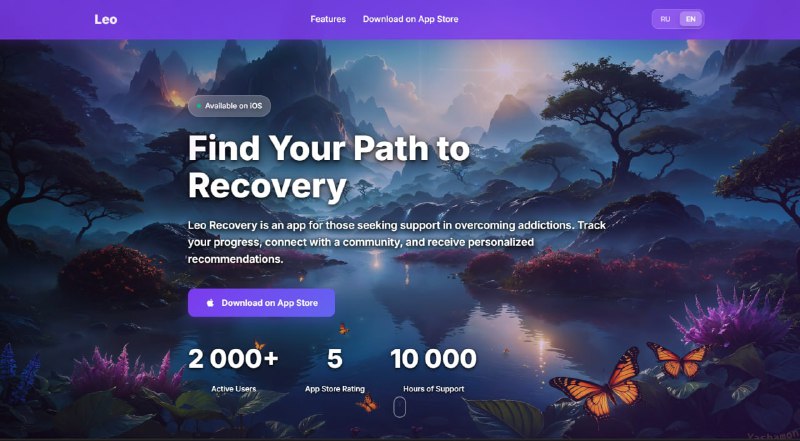 9. Leo Recovery标语：面向成瘾者及其家属的一站式康复平台介绍：利奥康复（Leo Recovery）可不只是一个记录戒酒时长的计数器，它是一个全方位的康复平台