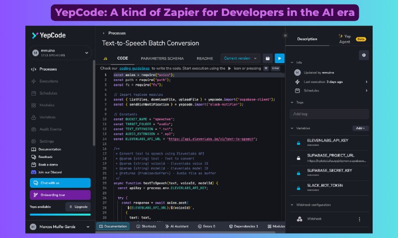 10. YepCode标语：以开发者为先的人工智能集成方案：安全地构建、运行和扩展解析：“Developer-first”直译为“以开发者为先”，强调了该方案对开发者的重视；“AI integrations”即“人工智能集成”；“build, run, scale”分别对应“构建、运行、扩展”，“safely”表示“安全地”，整体译文符合科普杂志或日常对话的风格