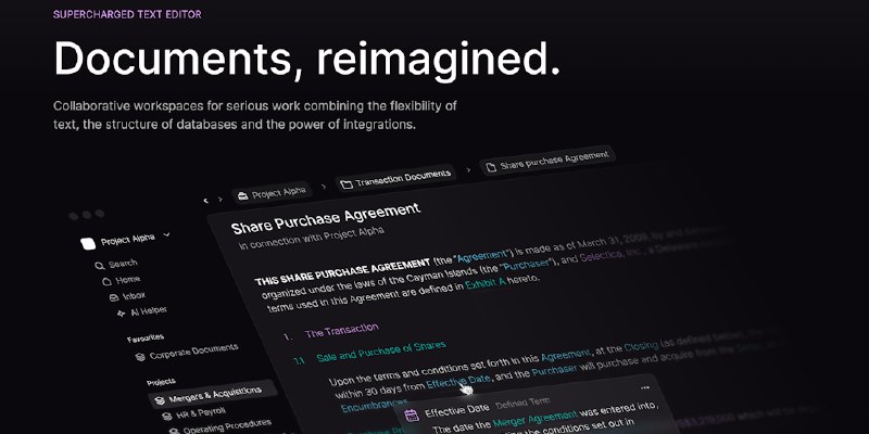 HERO: Notion for formal docs | Product Hunt