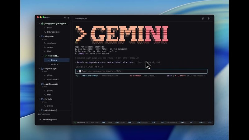 10. CLI Manager标语：一个仪表盘，即可运行和管理多个人工智能命令行界面代理