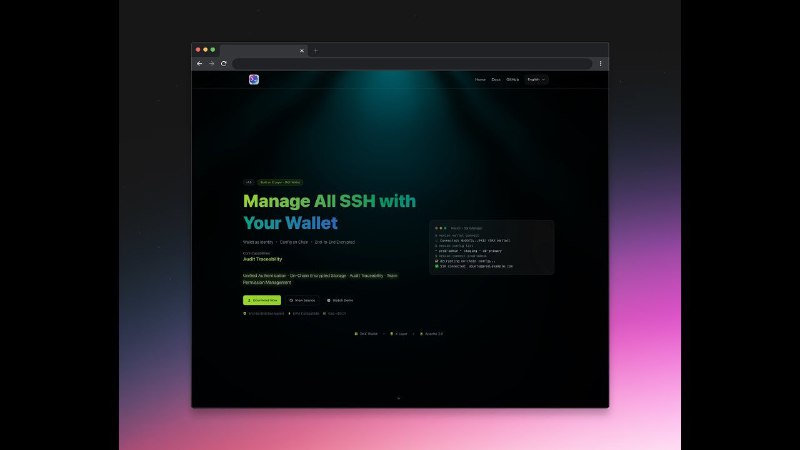 8. Nexion标语：下一代Web3 SSH管理器解释：“Next - gen”常见表达为“下一代”；“web3”是当下互联网领域的术语，直接可表达为“Web3” ；“ssh”是 “Secure Shell” 的缩写，在网络技术里一般直接用简称“SSH” ；“manager”即“管理器”