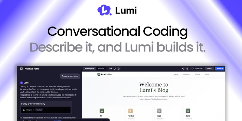 Lumi.new: All in one platform to build your websites. | Product Hunt