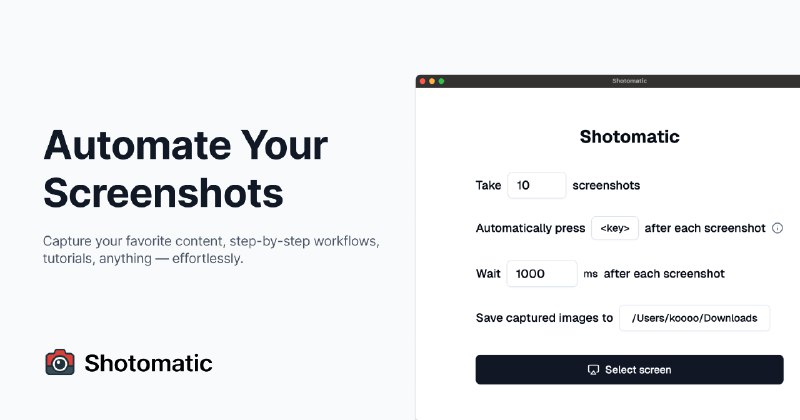 2. Shotomatic标语：适用于 macOS 的免手动自动截图功能解释：“hands - free”直译为“免手操作的”，在日常语境里可以理解为“免手动”；“screenshot automation”就是“自动截图”；“for macos”表示“适用于 macOS 系统”，整体这样翻译符合科普杂志或日常对话的风格