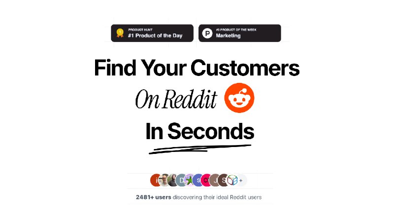 5. Linkeddit标语：在Reddit上找到那些当下就有购买意愿的潜在客户介绍：只需提供一个产品描述，就能创建定制化的人工智能代理