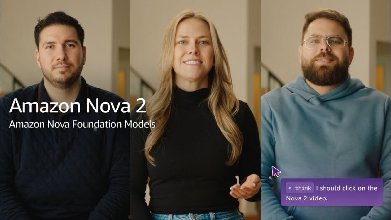 10. Nova Act by Amazon标语：一个基于亚马逊云服务（AWS）的人工智能智能体平台，用于构建可靠的智能体