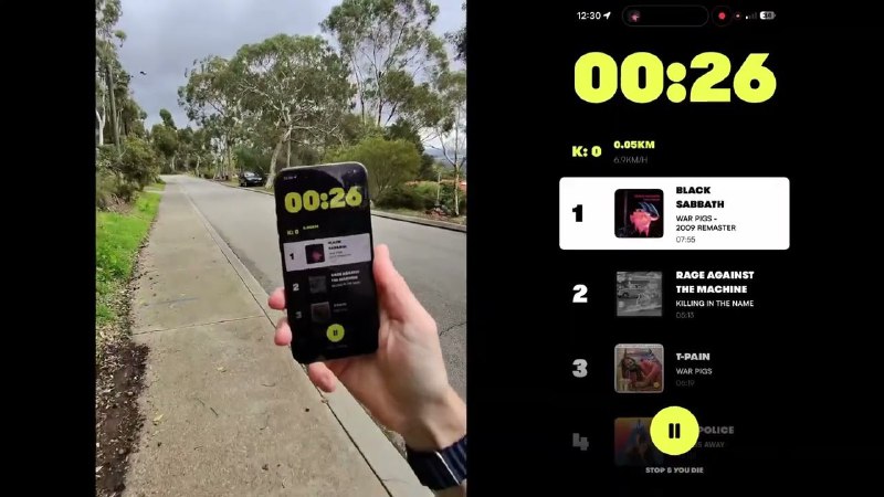 7. Musical Drones标语：每一次行动都生死攸关，只有跑过无人机才能活下来