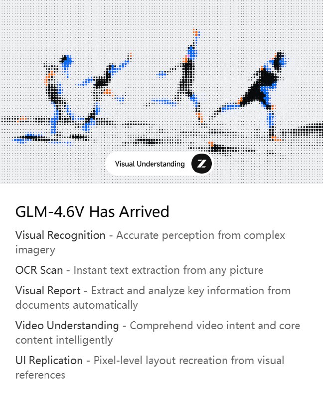4. GLM-4.6V标语：具备原生工具使用能力的开源多模态模型介绍：GLM - 4.6V是GLM推出的最新开源多模态模型，其上下文窗口长度达12.8万个词元