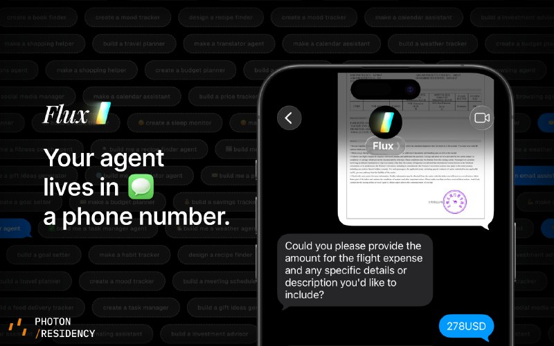 PH今日热榜 | 2026-01-041. Flux标语：在iMessage里创建你自己的智能助手