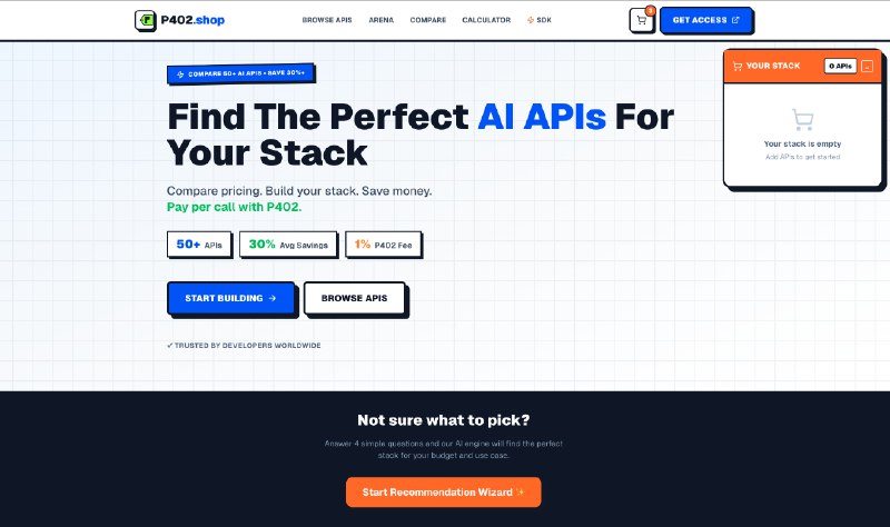 10. P402.io标语：对已付费的 API 调用进行路由、验证和结算，并留下清晰的记录