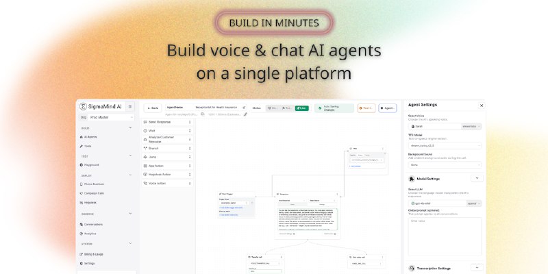 SigmaMind AI: Platform to build enterprise-ready voice/chat agents | Product Hunt