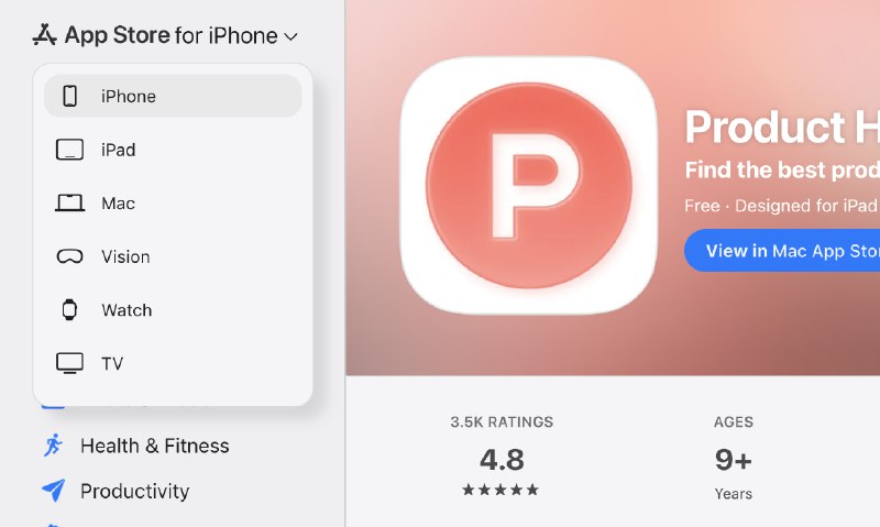 7. Apple App Store标语：在网页上为 iPhone、iPad、Mac 等设备查找应用程序和游戏