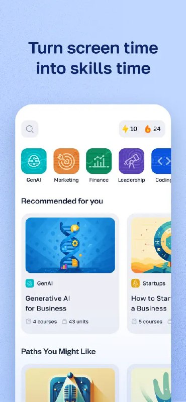 10. Cosmo标语：把屏幕时间转化为技能提升时间