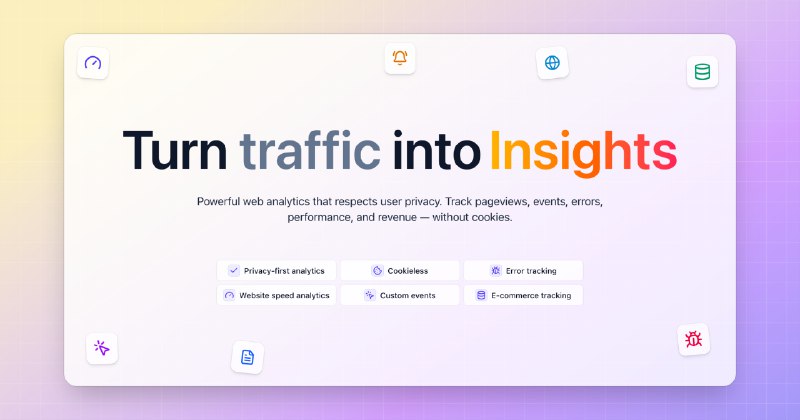3. Swetrix标语：开源的、无需使用Cookie的谷歌分析替代方案介绍：一款使用起来很顺手的谷歌分析替代工具