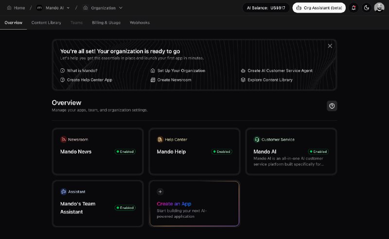 10. Mando AI标语：只需15美元，就能拥有替代Intercom和Chatbase的人工智能客服支持服务介绍：让中小企业也能轻松用上人工智能客服