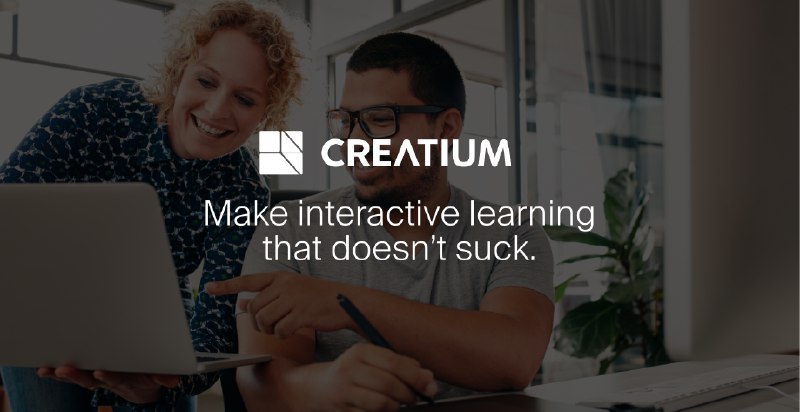 2. Creatium标语：打造不枯燥的互动式学习体验介绍：借助教练指导、角色扮演和游戏化课程，创建由人工智能驱动的培训和学习内容