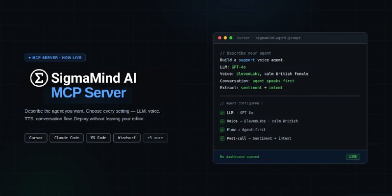 SigmaMind AI: Platform to build enterprise-ready voice/chat agents | Product Hunt