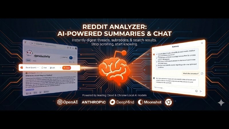 3. Reddit Summarizer标语：一键总结Reddit上的长篇帖子