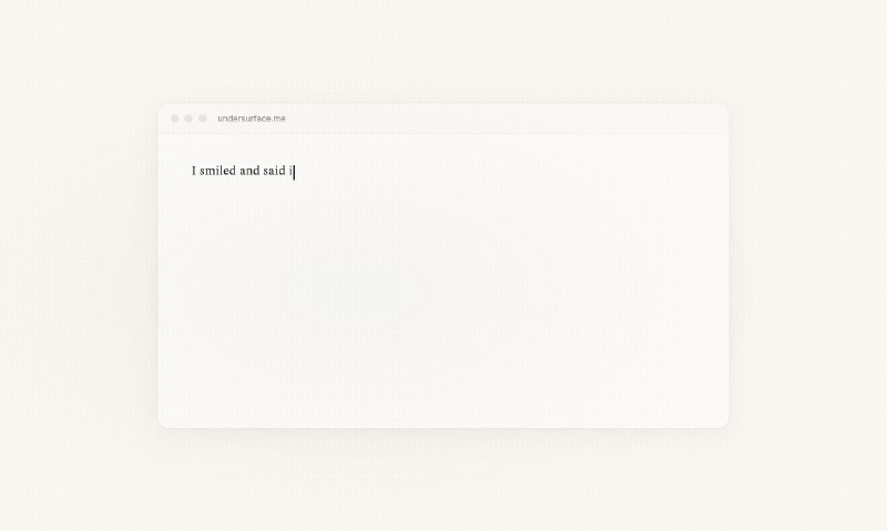 6. UnderSurface标语：一本能“回应”你的日记！介绍：“心镜日记”（UnderSurface）是一款日记应用程序，它能让你内心的声音实时回应你写下的内容