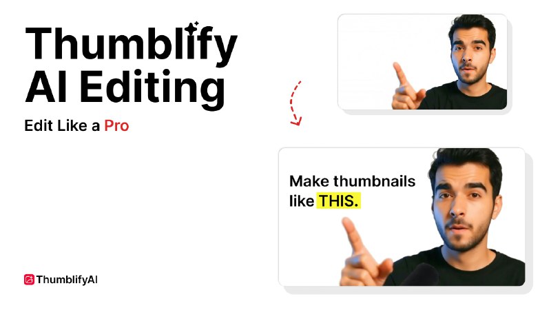 5. AI Ultra Editing by Thumblify标语：像专业人士一样编辑介绍：ThumblifyAI 超级编辑功能赋予你十足的创作能力